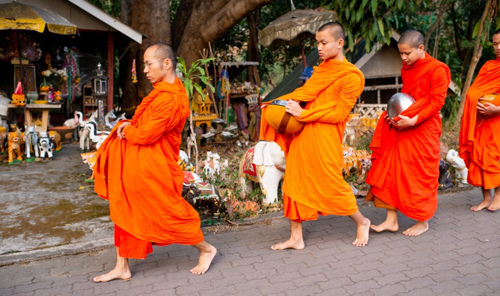 What To Do In Chiang Mai In 3 Days [the best ideas] Morning Alms Monks in Chiang Mai