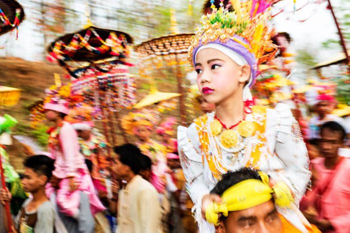 Hill Tribe Tourism adventure in Mae Hong Son during Poi Sang Long festival